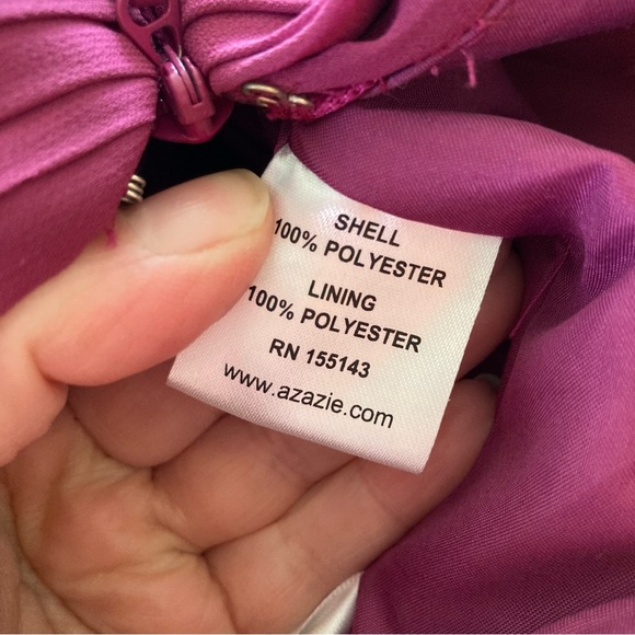 Azazie Ochid Pink Long Bridesmaids Dress (Plus Size) - Picture 5 of 15